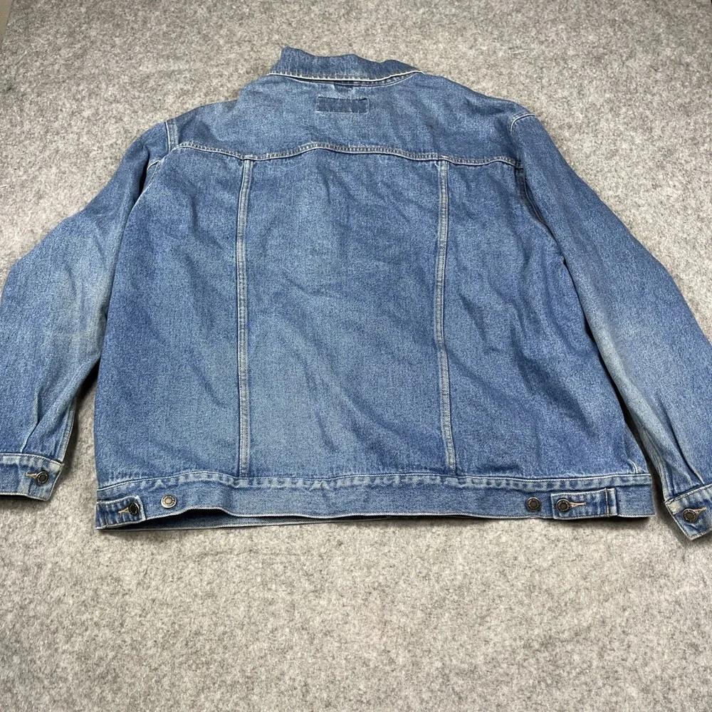 Vintage Wrangler Hero Jacket‎ Mens 4XL Blue Denim Trucker Cowboy Western 90s